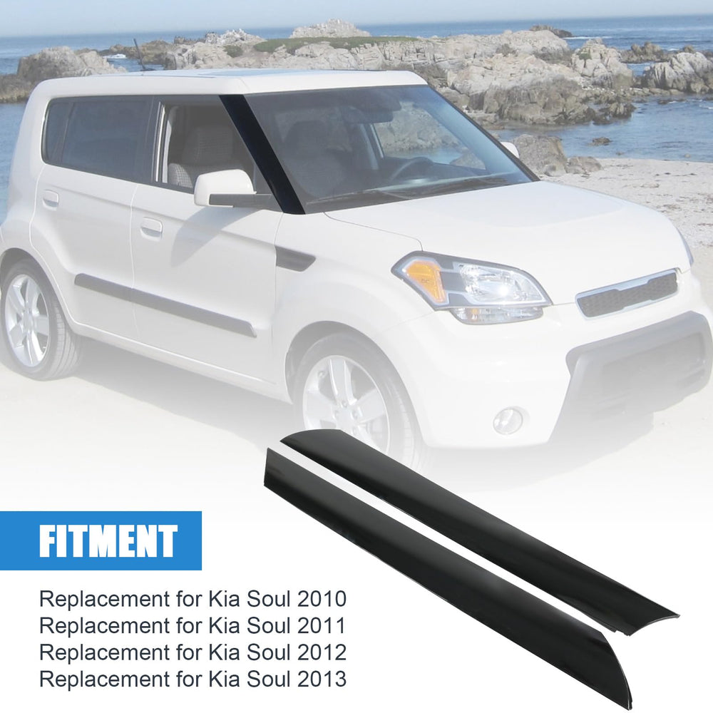 CARMOCAR front-left A-pillar windshield molding improves seal and look.