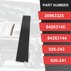 CARMOCAR packaging image of a 1-pack B pillar trim ready for replacement