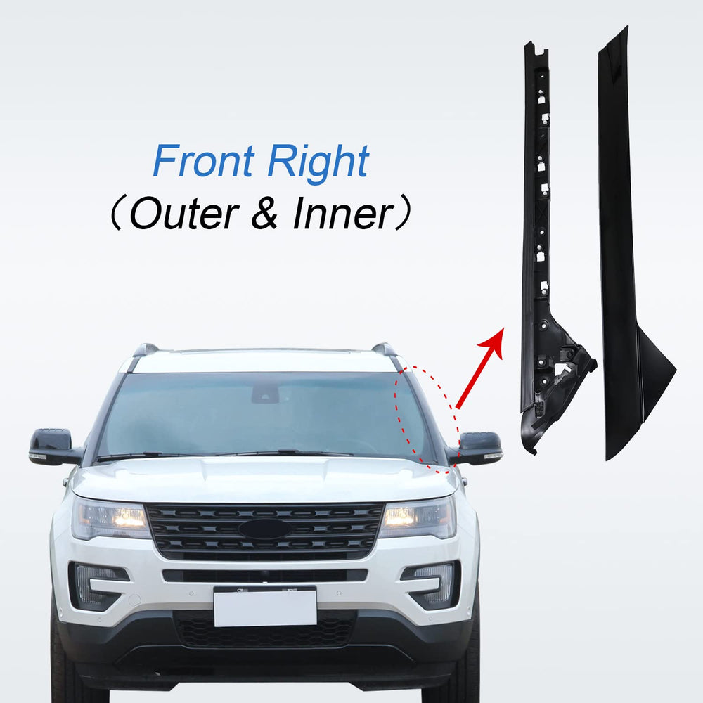CARMOCAR easy-install windshield trim, tool-free replacement.