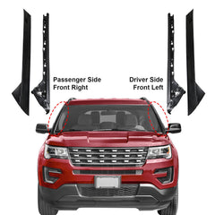 CARMOCAR Ford Explorer front windshield area trim for 2011-2019 enhances styling.