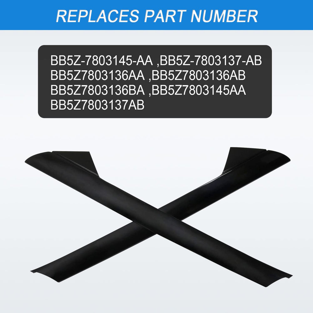 CARMOCAR front windshield pillar trim area with precise ABS fit.
