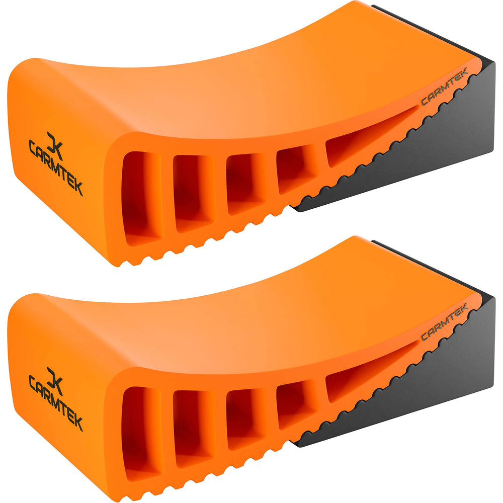 CARMTEK Camper Leveler 2-Pack front view for fast leveling on uneven ground