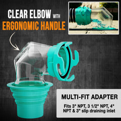 CARMTEK RV sewer hose kit 4-in-1 smart adapter for versatile compatibility