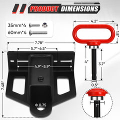 Complete towing kit included for quick setup