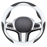 Carodi leather steering wheel cover with premium napa leather for refined grip