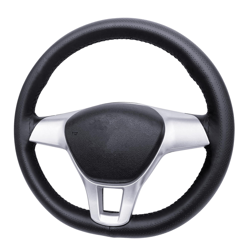 Carodi stitch-on wrap leather cover on wheel for secure grip