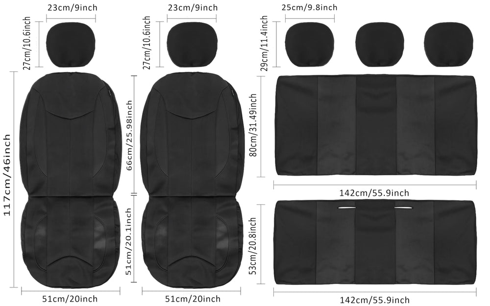 CAROMOP black neoprene seat cover offers sleek look and durable performance