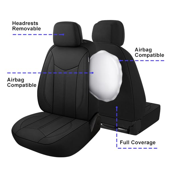 CAROMOP stain protection seat cover shields upholstery from spills and stains