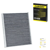 Carory cabin air filter with activated carbon for Subaru Outback improves cabin freshness.