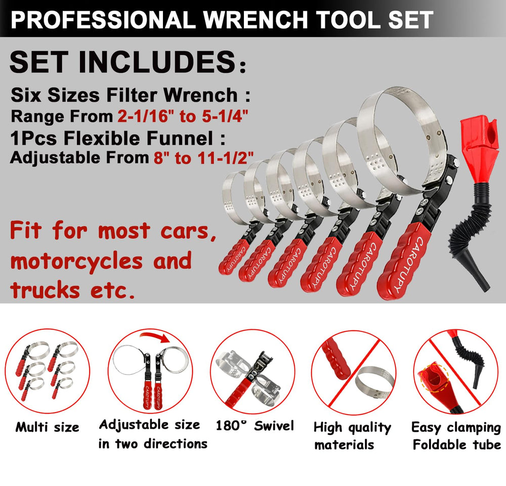 CAROTUPY oil-filter-wrench-extra-small-detail offers precise fit for small-diameter filters.