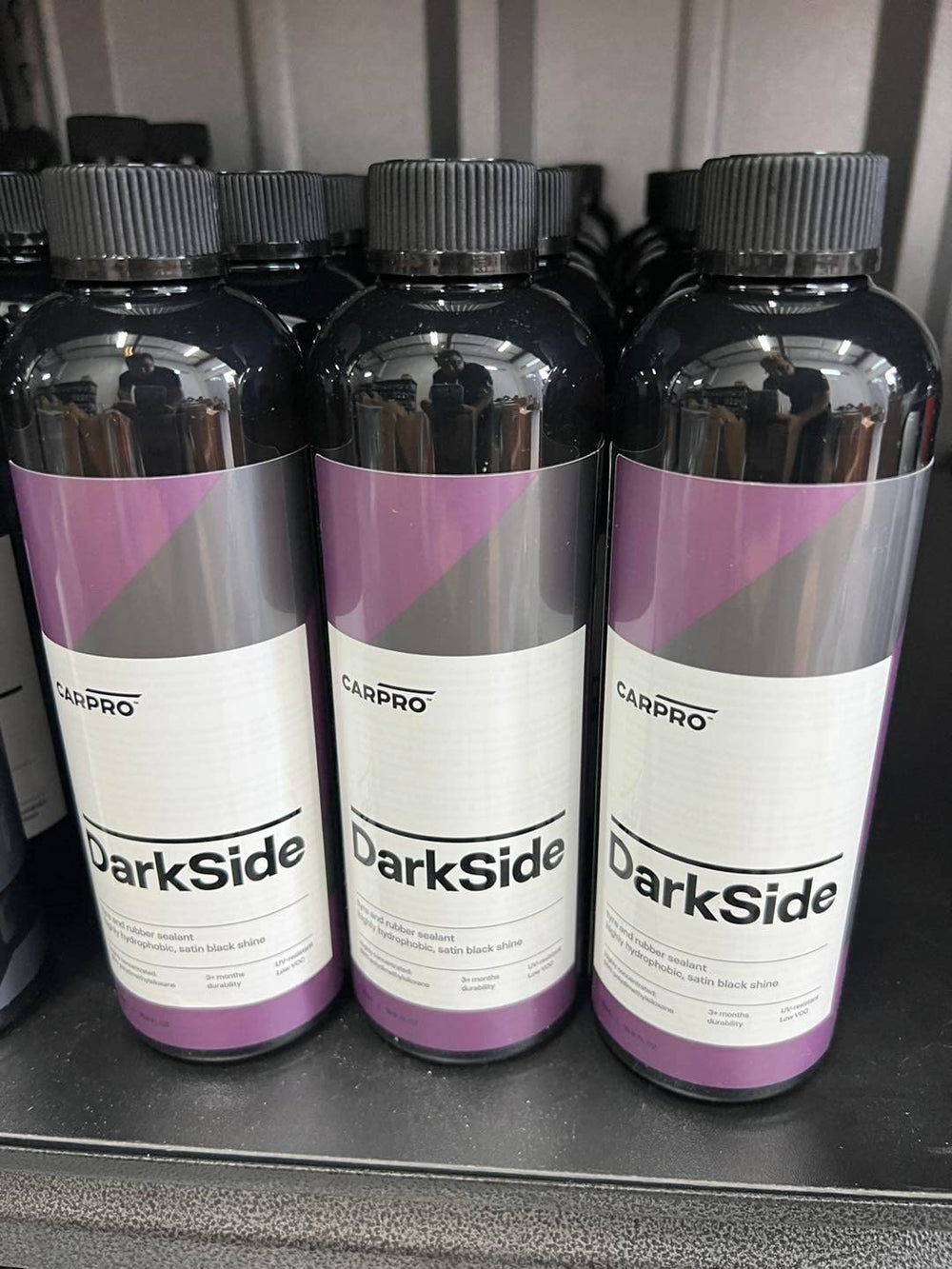 CARPRO DarkSide protects rubber while keeping surface supple and color-rich