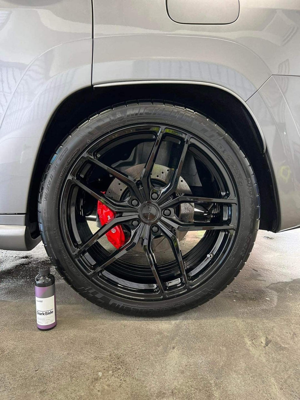 CARPRO DarkSide satin-black finish enhances tire aesthetics and durability