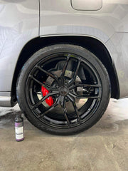 CARPRO DarkSide satin-black finish enhances tire aesthetics and durability