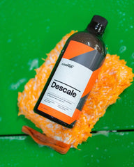 CARPRO Descale foam spray applies evenly for efficient cleaning.
