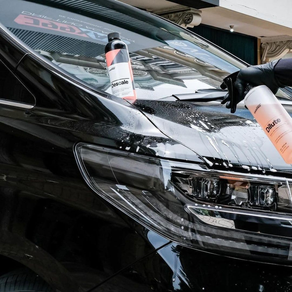 CARPRO Descale restores surface gloss after mineral buildup