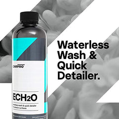 Close-up of spray-on gloss on paint with CARPRO ECH2O.