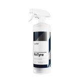 CARPRO ReTyre bottle pour demonstrates controlled application for safe cleaning
