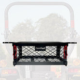 CarriTurf heavy-duty tractor tool box mounted on a tractor for easy tool access