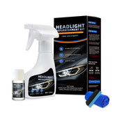 Carrie Rowe headlight restoration kit box with contents for quick renewal.