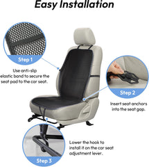 Carrotez easy install with headrest and bottom hooks for quick setup