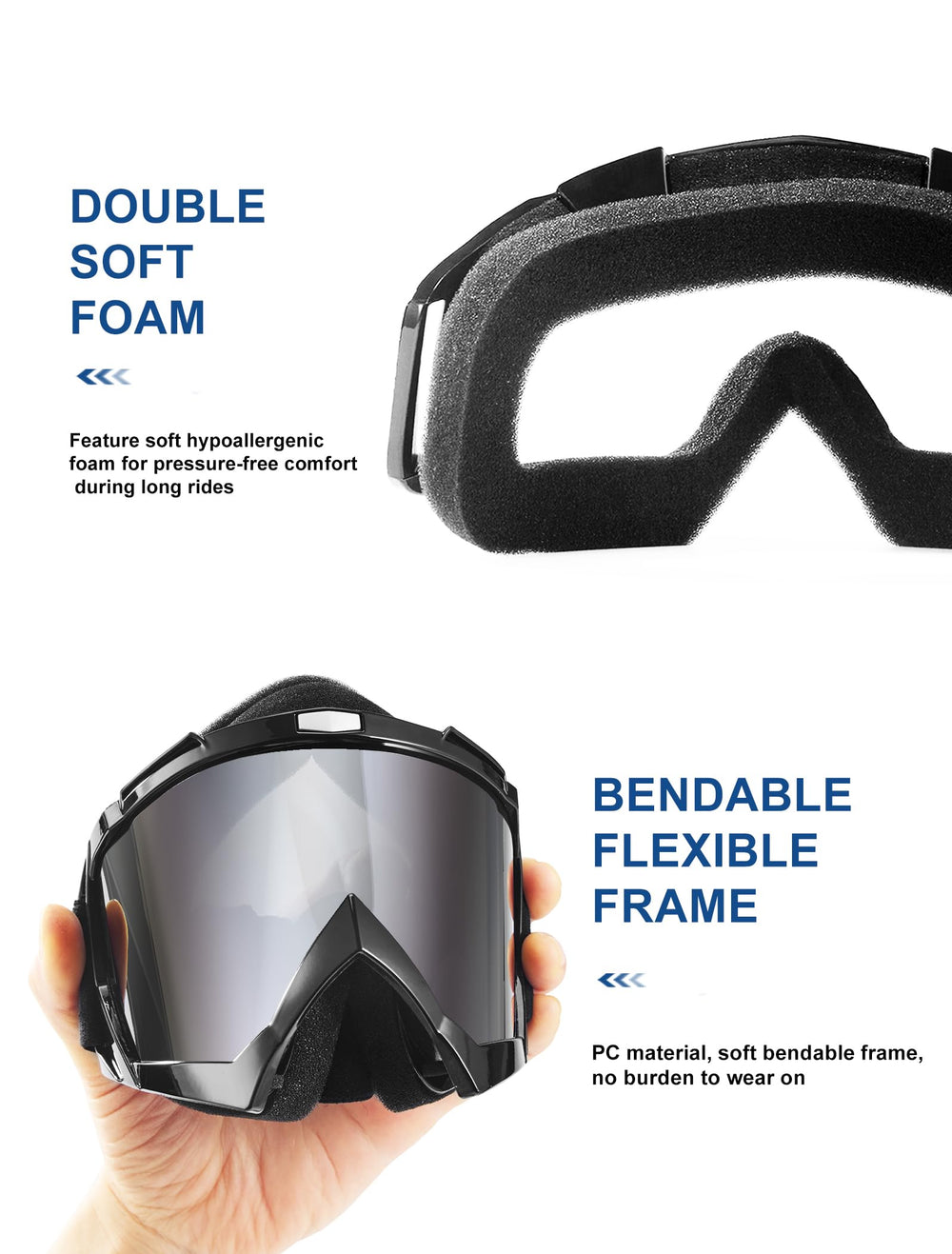 Carsories triple-layer foam padding creates a comfortable seal and absorbs sweat