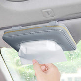 Carstuus car tissue box holder on visor for quick, distraction-free tissue access.