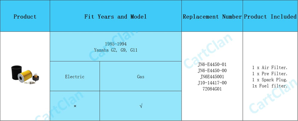 CartClan OEM reference JN6-E4450-01/00 compatible replacement.