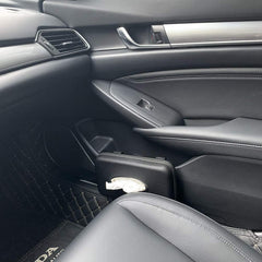 Cartisen PU leather black tissue case adds durable style to your car interior.