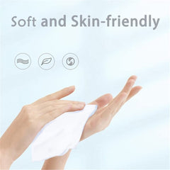 Cartisen tissue packs feature slit opening for easy one-handed access.