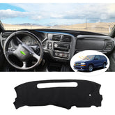 CARTIST dash cover on Chevrolet Blazer dashboard showing a precise fit and glare reduction