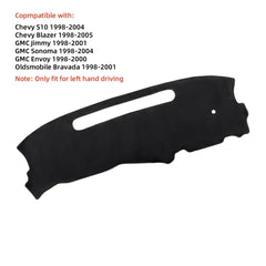 CARTIST dash cover on Chevy S10 dashboard with secure non-slip backing