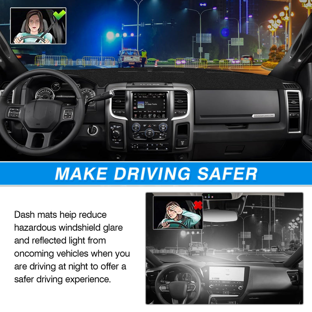 CARTIST dash cover protects the dash from sun damage and scratches.