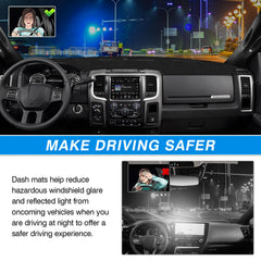 CARTIST dash cover protects the dash from sun damage and scratches.