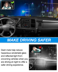 Cartist dash cover easy install with optional magic stickers.