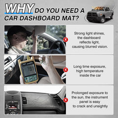 CARTIST dash cover for Ram 2500 ensures a custom-fit dashboard look.