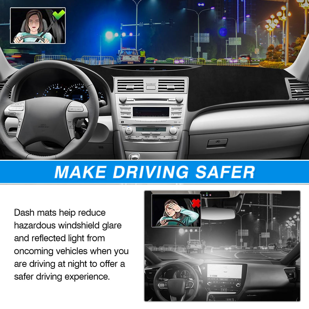 CARTIST dash cover dash-protection image emphasizes interior shield against sun and dust