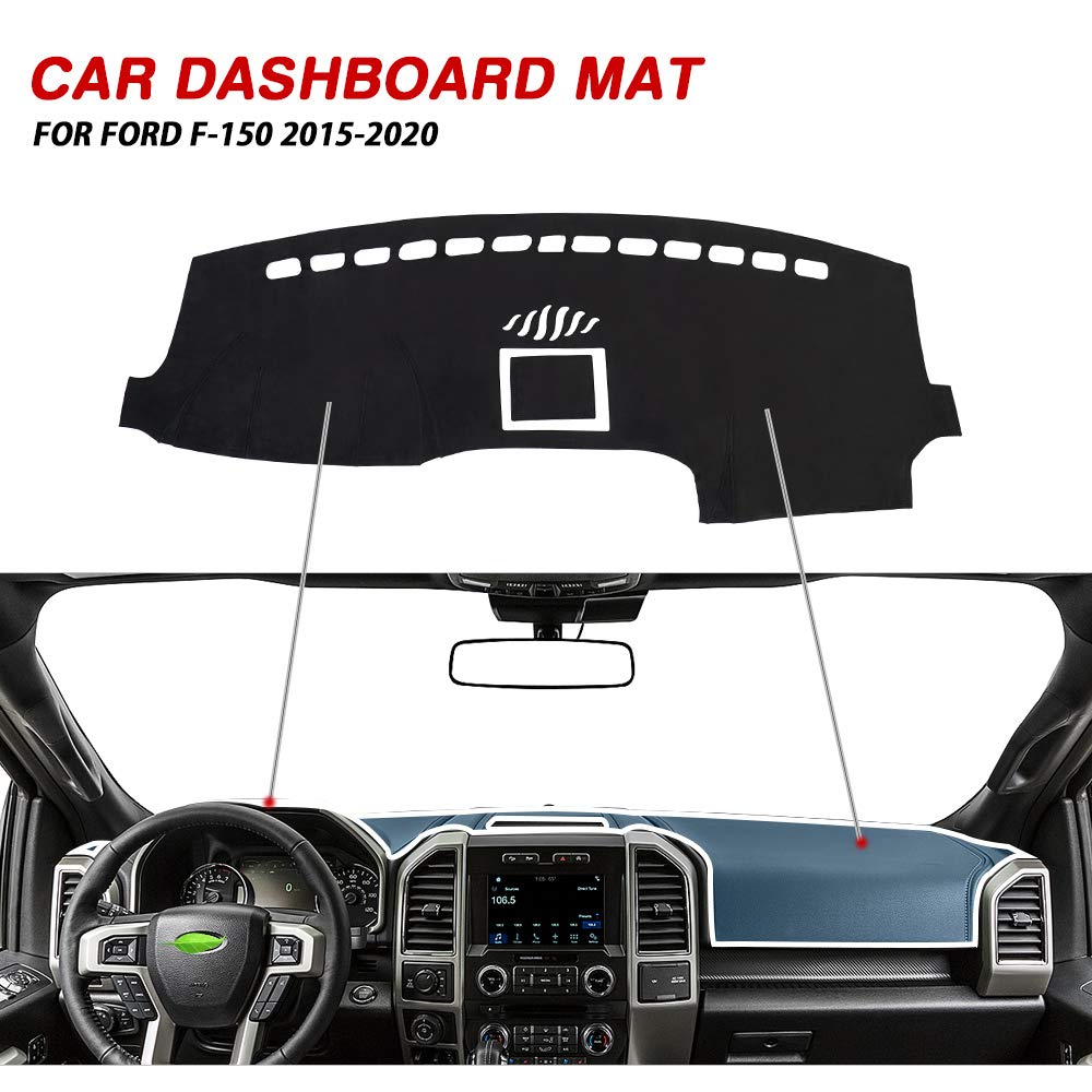 CARTIST dashboard cover for Ford F-150 (2019-2020) shields interior from UV rays