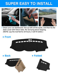 CARTIST dash cover installs easily on Jeep Grand Cherokee without adhesives.