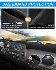CARTIST dash cover reduces glare for clearer daytime visibility.