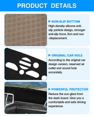 CARTIST dashboard protection blocks UV rays to help preserve interior colors.