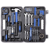CARTMAN 148-piece tool kit in blue case for versatile home repairs.