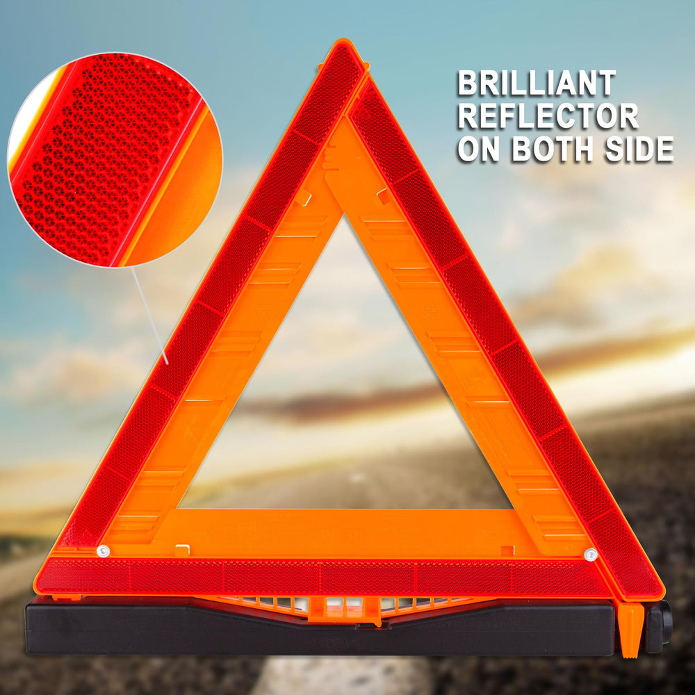 CARTMAN emergency triangle 3-pack in case keeps equipment organized.