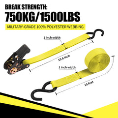 Cartman hard rubberized grip and smooth ratchet for easy tightening.