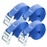 Cartman lashing strap 12ft blue 4-pack for secure cargo tie-downs.
