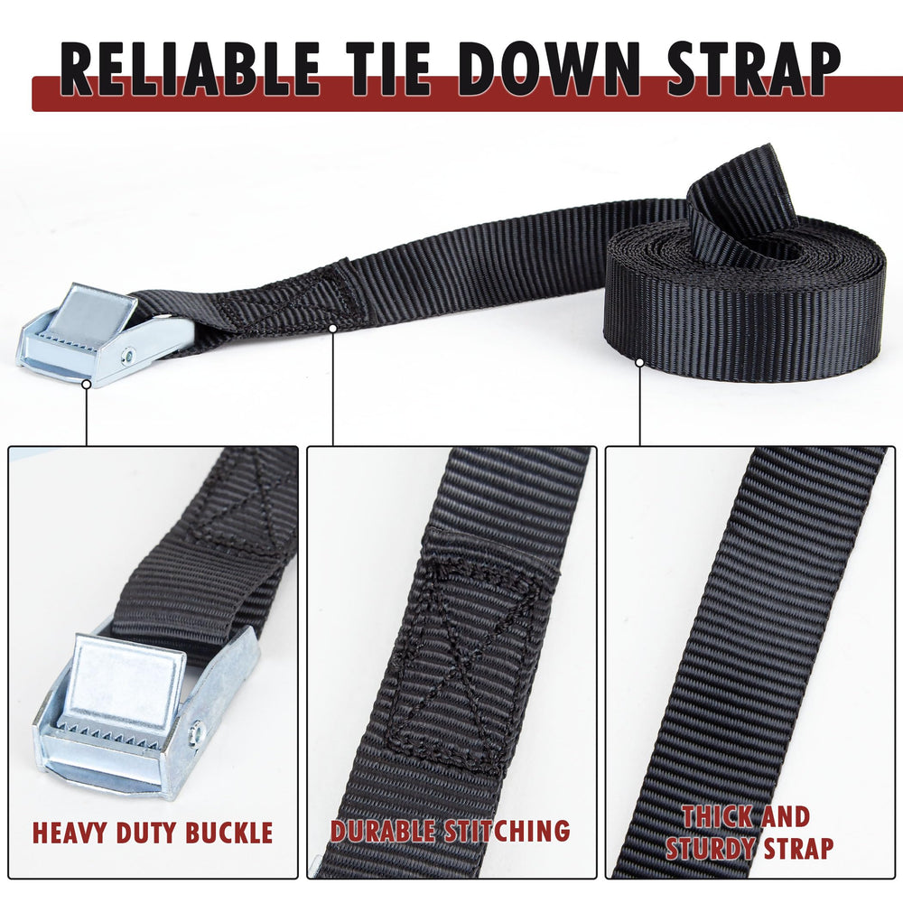 Cartman six-pack lashing straps with carry bag for easy storage.