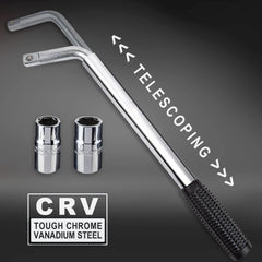 CARTMAN lug wrench shown in compact storage position for easy garage organization.