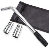 CARTMAN telescoping lug wrench with extended handle delivering maximum leverage for tire changes.
