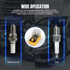 Cartoobe SPT101 12V compatibility covers most spark plugs.