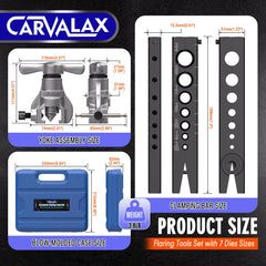 CARVALAX 45° flaring tool die 3-16 in for precise flare ends on copper