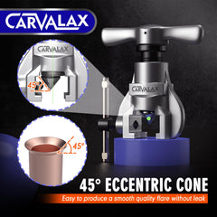 CARVALAX 45° flaring tool die 3-8 in yields clean flare surfaces